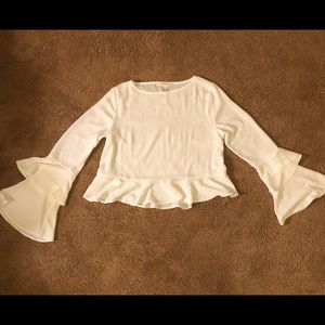 Crop Bell Sleeve Top